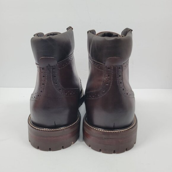Johnston & Murphy Stratford Cap Toe Men's Mahogany Boots 59-3234 US size 8M - Picture 4 of 8